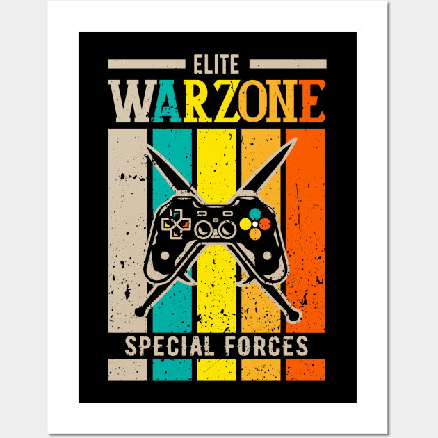 Elite Warzone Special Forces Gulag Gamer Geek Wall Art by Foxxy Merch